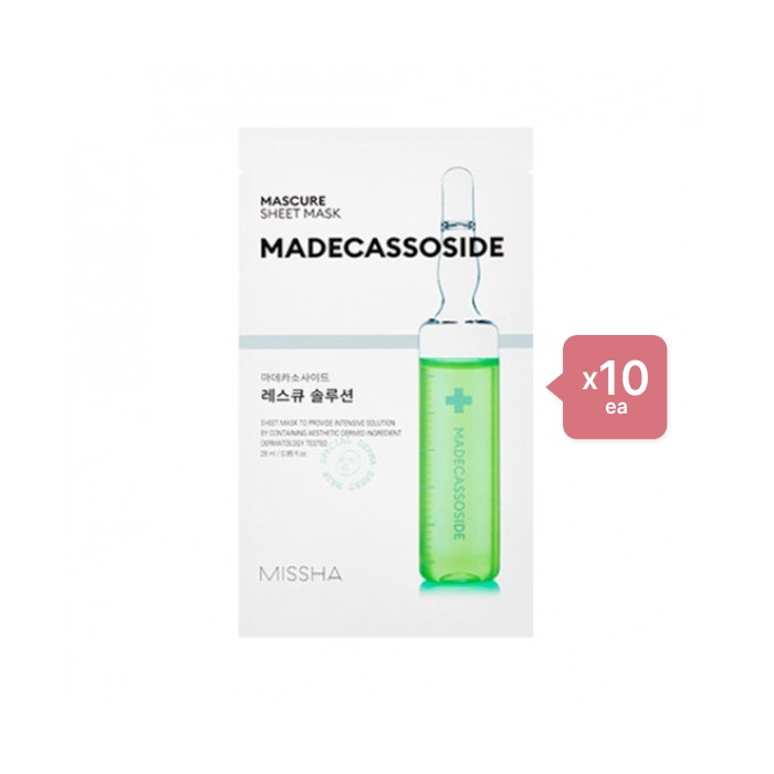 MISSHA Mascure Solution Sheet Mask - Madecassoside - 1pc (10ea) Set
