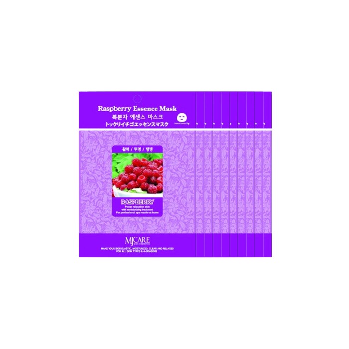 MJCARE - Essence Mask  - Raspberry 10pcs Set