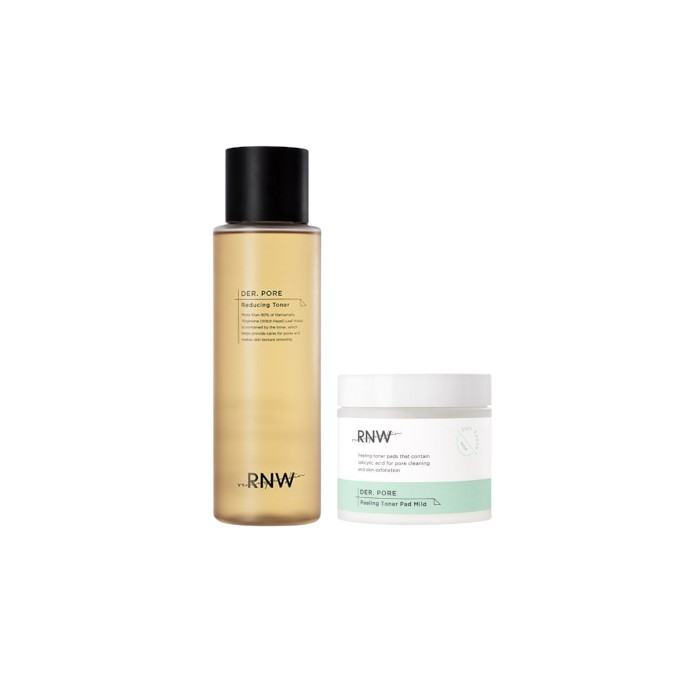 RNW - DER. PORE Reducing Toner - 260ml (1ea) + DER. PORE Peeling Toner Pad Mild - 60pads (1ea) Set