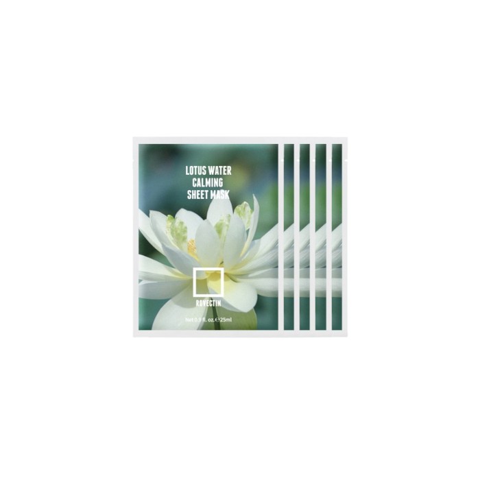 ROVECTIN - Clean Lotus Water Calming Sheet Mask - 5pcs Set