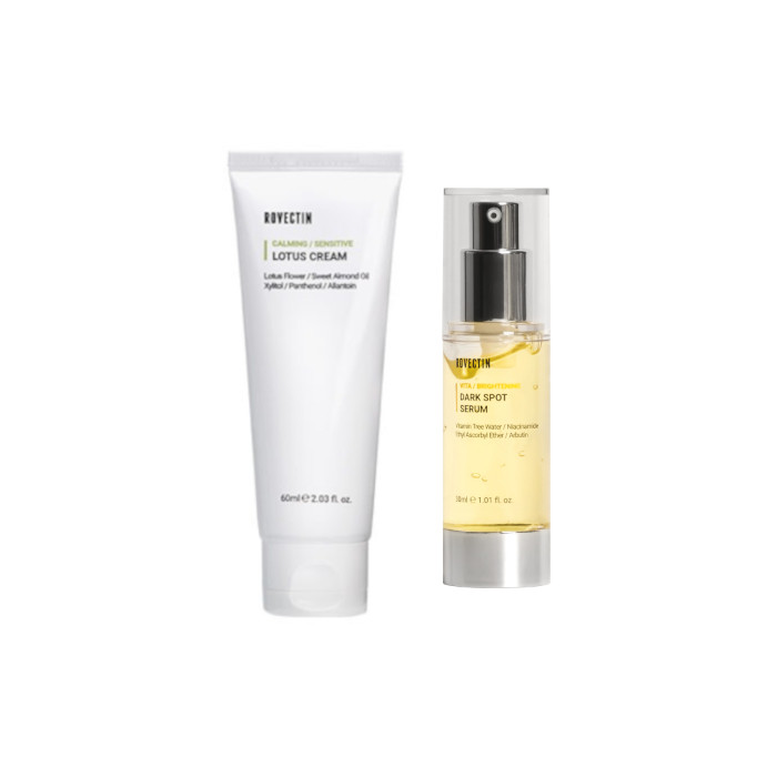 ROVECTIN - Calming Lotus Cream - 60ml + Vita Dark Sport Serum - 30ml Set