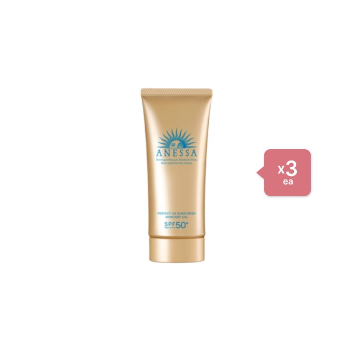 Shiseido Anessa Perfect UV Sunscreen Skincare Gel N SPF50+ PA++++ (2022 Version) - 90g (3ea) Set