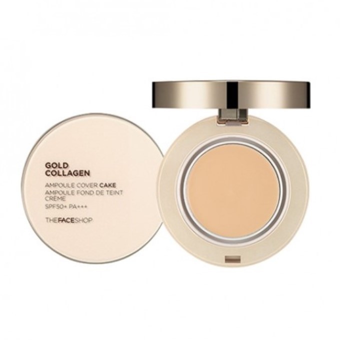 The Face Shop - Gold Collagen Ampoule Cover Cake (SPF50+ PA+++)