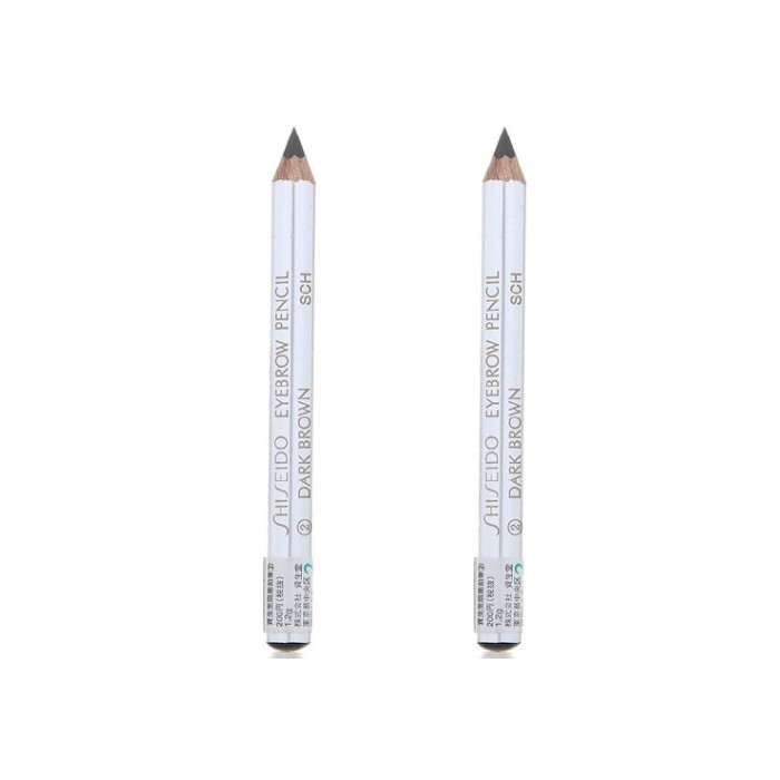 Shiseido - Eyebrow Pencil - 02 Dark Brown (2ea) Set