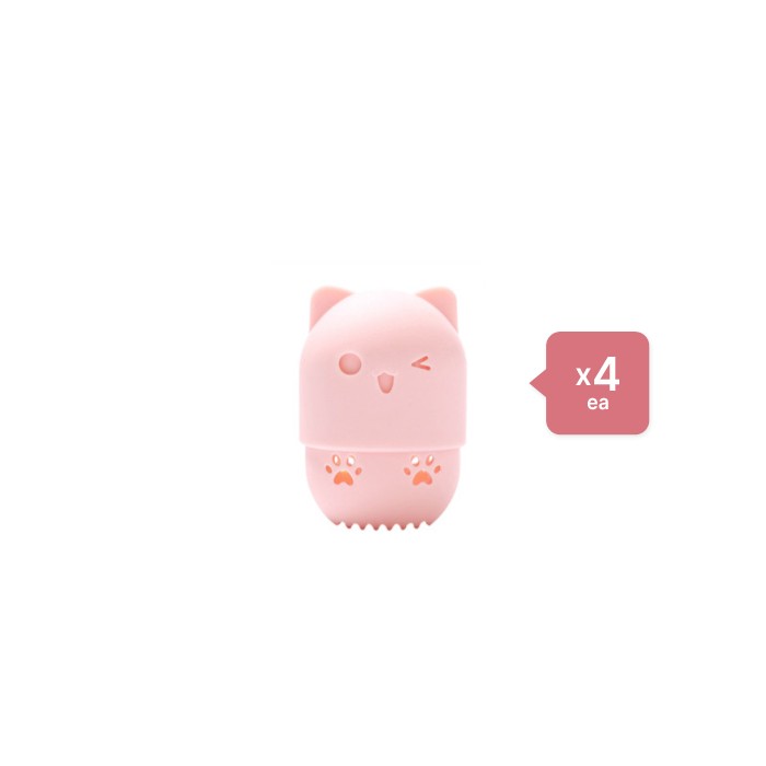 Stylevana Silicone Makeup Sponge Case - 1pc - Pink (4ea) Set