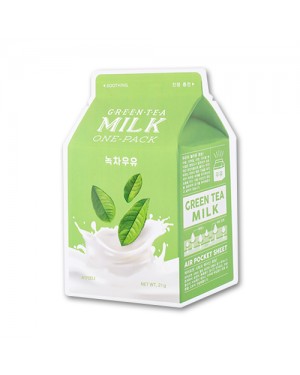 A'PIEU - Milk One Pack Sheet Mask - Green Tea - 1pc