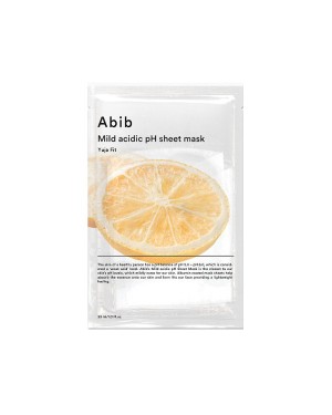 Abib - Masque en feuille de pH acide doux - Yuja Fit - 1pc
