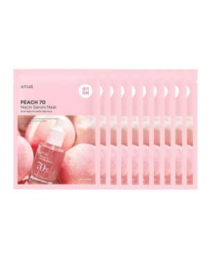 ANUA - Peach 70 Niacin Serum Mask - 10pcs