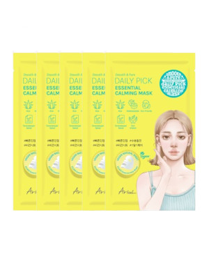 Ariul - Smooth & Pure Daily Pick Essential Calming Mask - 5pcs