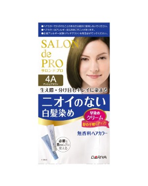 Dariya - Salon De Pro - Hair Color Cream - 1box - 4A Ash Brown