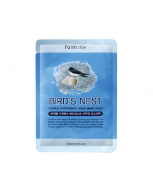 Farm Stay - Visible Difference Mask Sheet - Birds Nest Aqua - 1pc