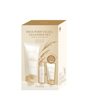 I'm From - Rice Whip Facial Cleanser Set - 1 set (3 items)