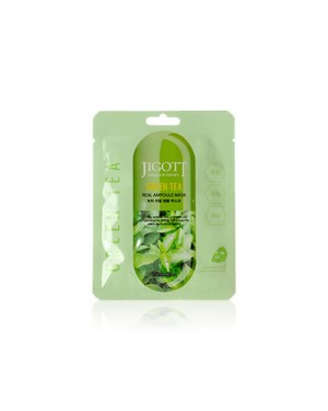 Jigott - Real Ampoule Mask Green tea - 1pc