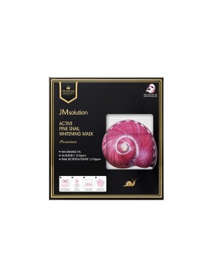 JMsolution - Active Pink Snail Whitening Mask Premium - 33ml*5ea