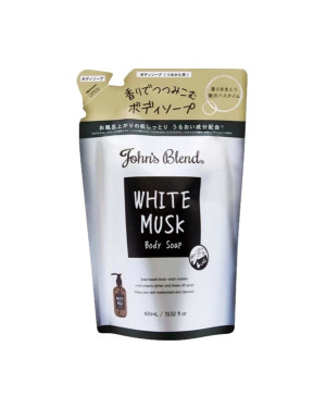 John's Blend - Body Soap Refill - 400ml - White Musk