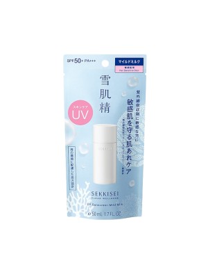 Kose - Sekkisei Clear Wellness UV Sunscreen Mild Milk SPF50+ PA+++ - 50ml