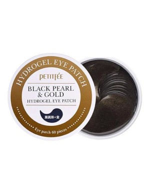 PETITFEE - Cache-oeil Hydrogel perle noire et or - 60pcs