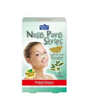 PUREDERM - Nose Pore Strips - Green Tea - 6 strips