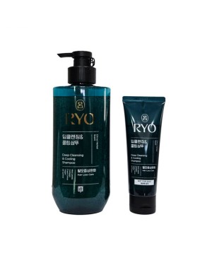 Ryo Hair - Deep Cleansing & Cooling Shampoo (2024 New Version) - 480ml + 112ml