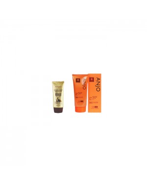 ANJO - 365 Sun Cream SPF50+ PA+++ - 70g (1ea) + Natural Cover Snail Sun BB Cream SFP50+ PA+++ - 50ml (1ea) Set