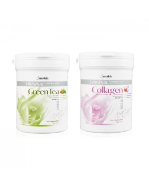 Anskin Modeling Mask - (240g) - Green Tea (1ea) + Collagen (1ea) Set