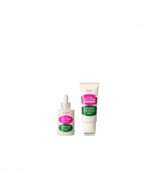 CKD - Retino Collagen Guasha Neck Cream - 50ml (1ea) + Retino Collagen Small Molecule 300 Collagen Pumping Ampoule - 30ml (1ea) Set