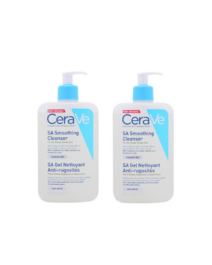 CeraVe - SA Smoothing Cleanser (For Dry; Rough ; Bumpy Skin) - 236ml (2ea) Set