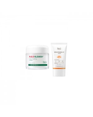 Dr.G - R.E.D Blemish Clear Soothing Cream - 70ML - 70ml - White (1ea)  + Brightening Up Sun+ SPF50+ PA+++ - 50ml  (1ea) set