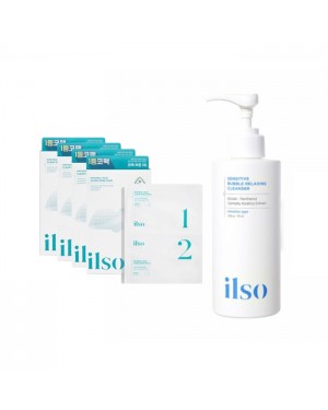 ILSO - Natural Mild Clear Nose Pack - 20ea + Sensitive Bubble Relaxing Cleanser - 200g Set