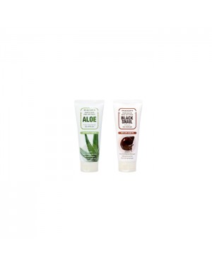 Jigott - Pure Clean Peel Off Pack No.Aloe - 180ml (1ea) + Pure Clean Peel Off Pack No.Black Snail - 180ml (1ea) Set