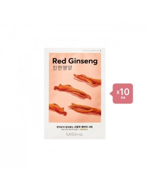 MISSHA - Airy Fit Sheet Mask - Red Ginseng - 1pc (10ea) Set