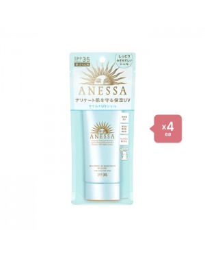 Shiseido Anessa Moisture UV Sunscreen Mild Gel SPF35 PA+++ - 90g (4ea) Set