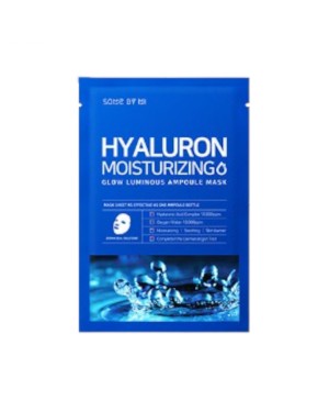 SOME BY MI - Hyaluron Moisturizing Glow Luminous Ampoule Mask (Water) - 1pc