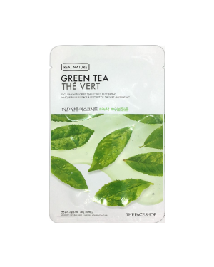 THE FACE SHOP - Real Nature Face Mask - Green Tea - 1pc