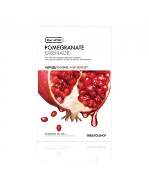 The Face Shop - Real Nature Face Mask - Pomegranate - 1pc