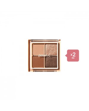 Peach C - Falling In Eyeshadow Palette - 8g - 01 Brown (2ea) Set