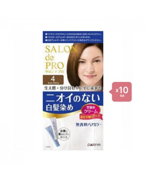 Dariya - Salon De Pro - Hair Color Cream - 1box - 4 Light Brown -10PCS