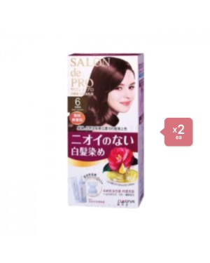 Dariya - Salon de Pro Grey Hair Coloring Liquid - 1set - #6 Dark Brown (2ea) Set