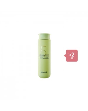 Masil - 5 Probiotics Apple Vinegar Shampoo - 300ml (2ea) Set