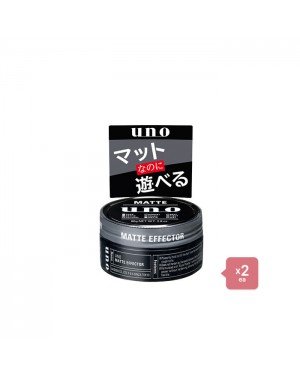 Shiseido - Uno Hair Wax - Matte Effector - 80g 2pcs Set