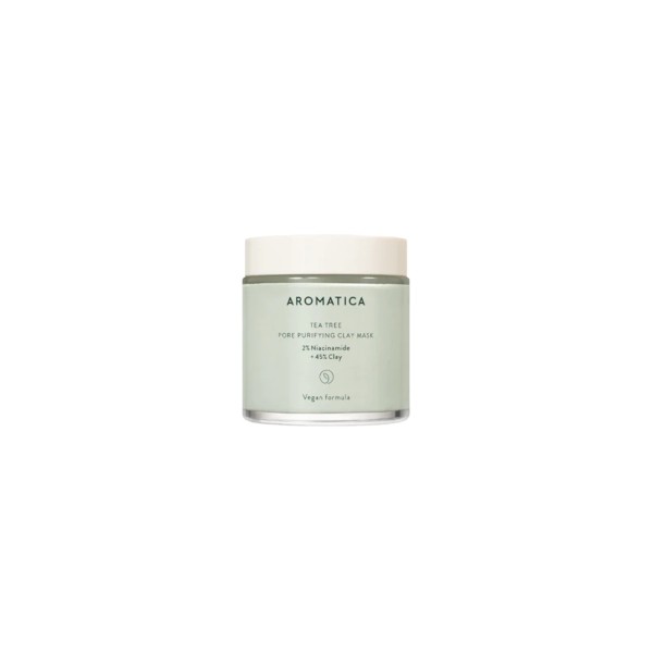 aromatica - Tea Tree Pore Purifying Clay Mask 2% Niacinamide + 45% Clay - 120g