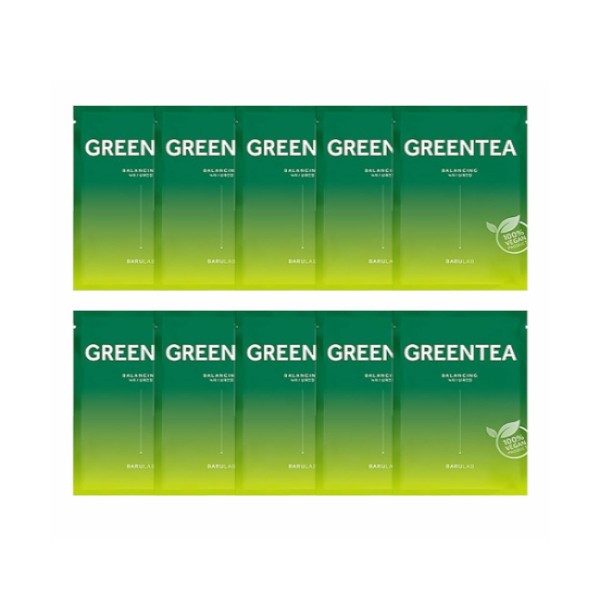 BARULAB - The Clean Vegan Green Tea Mask - 10pcs