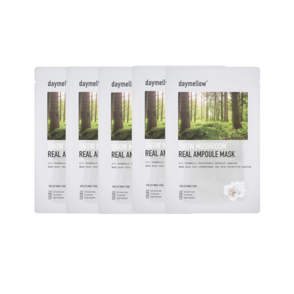 Daymellow - Snow Mushroom Real Ampoule Mask - 27ml*5ea