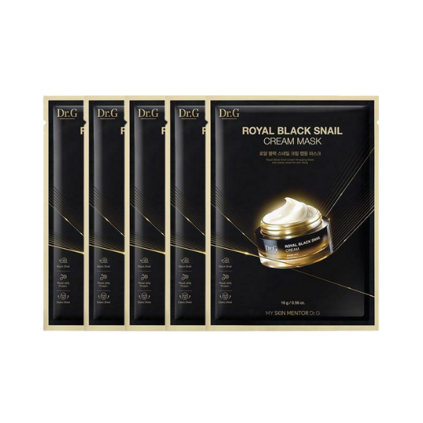 Dr.G - Royal Black Snail Cream Mask - 5pcs