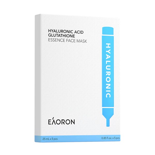 EAORON - Hyaluronic Acid Glutathione Essence Face Mask - 5pcs