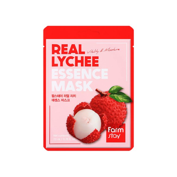 Farm Stay - Real Essence Mask Lychee - 23ml*1pcs
