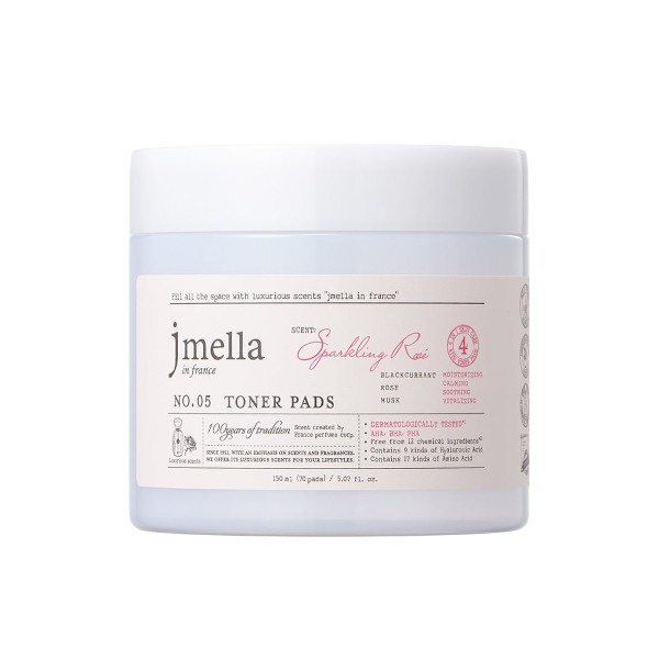 jmella in france - Sparkling Rose Toner Pads - 150ml(70ea)