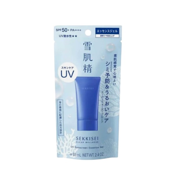 Kose - Sekkisei Clear Wellness UV Sunscreen Essence Gel SPF50+ PA++++ - 65ml