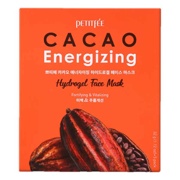 [Deal] PETITFEE - CACAO Energizing Hydrogel Face Mask - 5pcs
