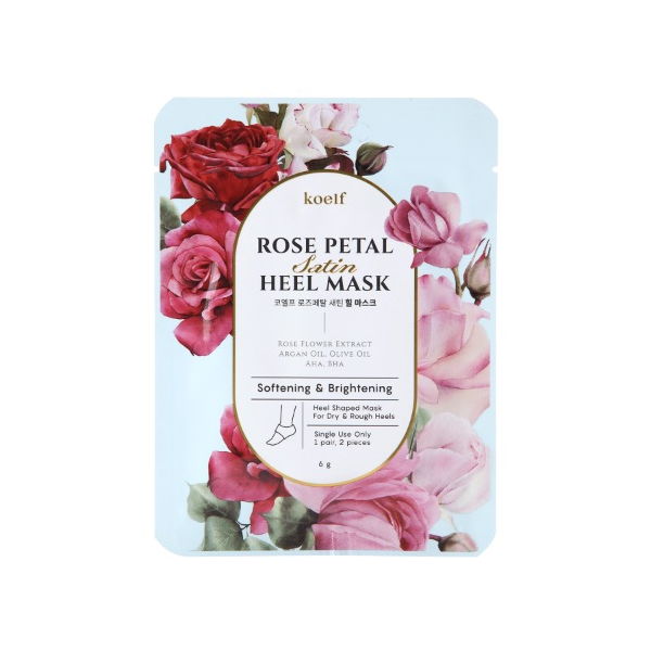 [Deal] PETITFEE - Koelf Rose Petal Satin Heel Mask - 6g X 1pc